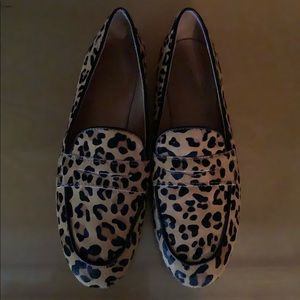 JCREW Leopard Penny Loafers